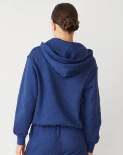 MONROW Teddy Fleece Relaxed Zip Up Hoody TRUENAVY Shop